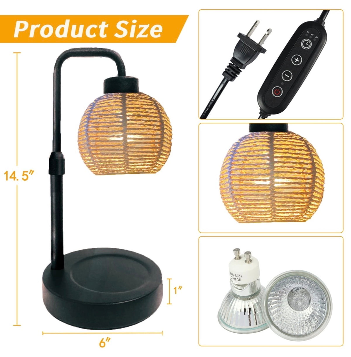 Candle warmer lamp details, image 2