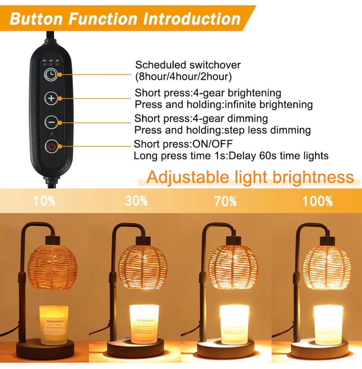 Candle warmer lamp details, image 6